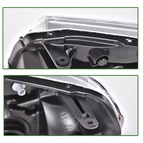 Solid Spare Fit For 05-09 Chevy Equinox Clear Lens Chrome Housing Headlights Left+Right