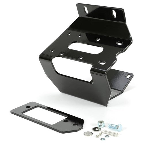 Solid Spare For 2016-2024 Honda Pioneer 1000 1000-5 Steel Winch Mount Mounting Plate Black