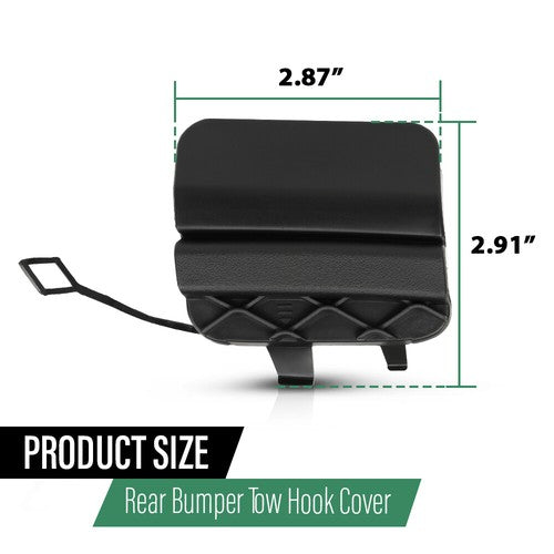 Solid Spare Fit For 15-18 Mercedes Benz C300 C400 C43 C63 AMG Rear Bumper Tow Hook Eye Cover