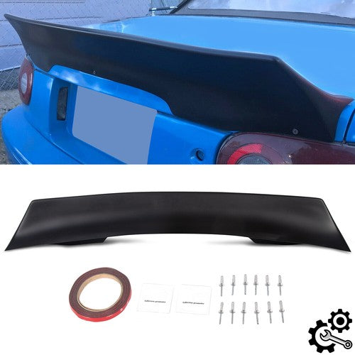 Solid Spare NEW Matte Black Duckbill Style Rear Trunk Lip Wing Spoiler FOR 90-97 Mazda Miata