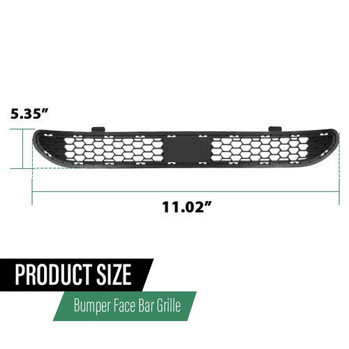 Solid Spare Front Bumper Lower Grille Grill Black Fit For For 2019-2020 Hyundai Santa Fe