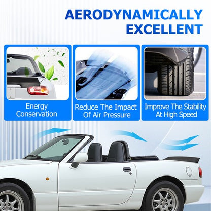 Solid Spare NEW Matte Black Duckbill Style Rear Trunk Lip Wing Spoiler FOR 90-97 Mazda Miata
