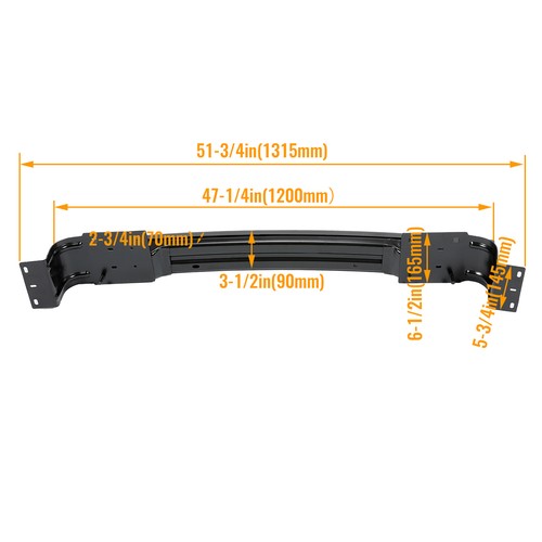 Solid Spare Front Bumper Face Bar Reinforcement For 2013-20 Ram 1500 19-24 Ram 1500 Classic