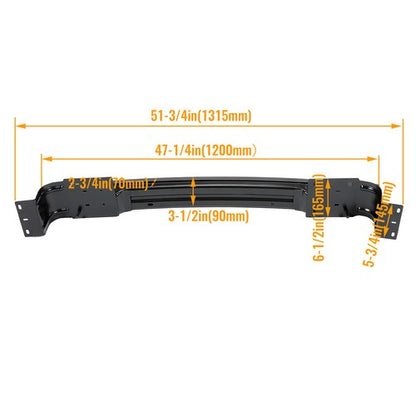 Solid Spare Front Bumper Face Bar Reinforcement For 2013-20 Ram 1500 19-24 Ram 1500 Classic