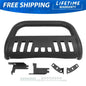 Solid Spare FOR 2005 05-11 DODGE DAKOTA TRUCK BLACK STEEL BULL BAR PUSH BUMPER GRILLE GUARD