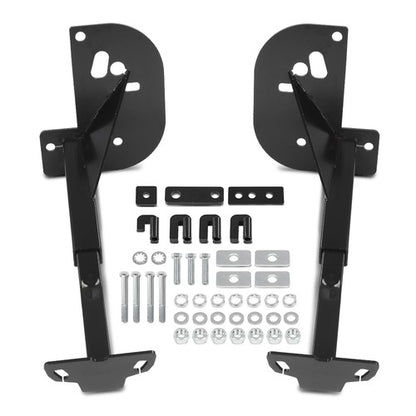 Solid Spare Front Camper Tie Downs Adjustable Fit For 11-16 Ford F250 F350 F450 Super Duty