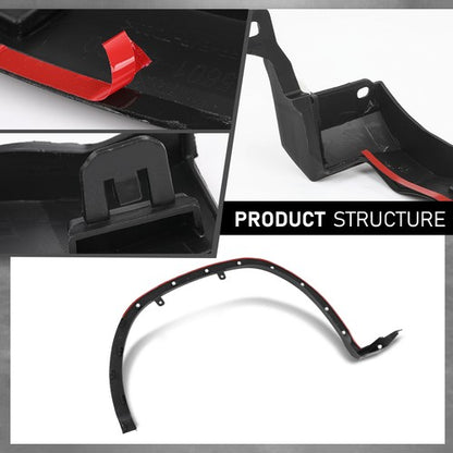 Solid Spare Fit For 2019-2022 Lexus RX350 RX450h Front Fender Flares Wheel Opening Molding