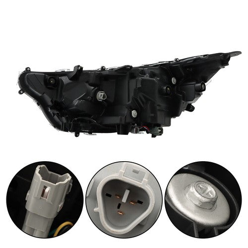 Solid Spare For 19-2022 Toyota RAV4 Hybrid XLE Projector Headlights Assembly LED Left+Right