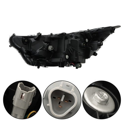 Solid Spare For 19-2022 Toyota RAV4 Hybrid XLE Projector Headlights Assembly LED Left+Right