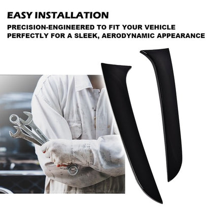 Solid Spare Fit For 12-19 BMW F20 F21 Glossy Rear Window Spoiler Side Wing Trim Cover