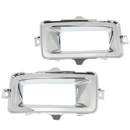 Solid Spare Fit For 2014-2015 Chevrolet Silverado 1500 Fog Light Trim Right+Left Side