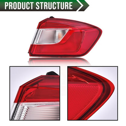 Solid Spare Outer Tail Light Brake Lamp Fit For 16-19 Chevy Cruze Sedan Passenger Side