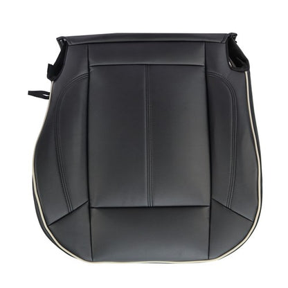Solid Spare NEW Black Leather For Hummer H3 2006-2010 Driver&passenger Bottom Seat Cover