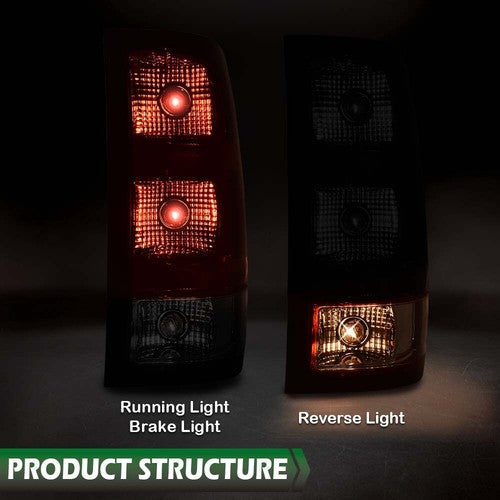 Solid Spare Fit For 07-13 GMC Sierra 1500 2500 3500 Rear Tail Light Brake Lamp Right Side