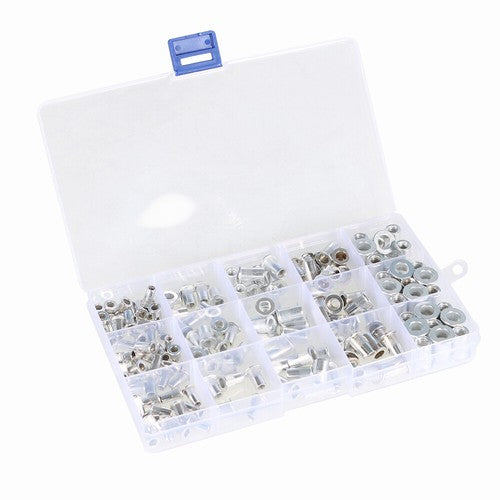 Solid Spare 150 Pack Aluminum Rivet Nut Kit Rivnut Nutsert Standard Inch SAE Imperial