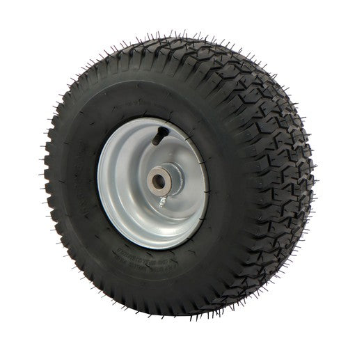Solid Spare 15x6.00-6 Rubber Lawn Mower Tire and Wheel, 2 Pcs Replacement 3.4' shaft hole