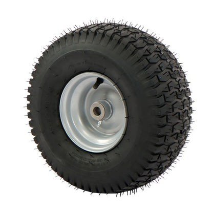 Solid Spare 15x6.00-6 Rubber Lawn Mower Tire and Wheel, 2 Pcs Replacement 3.4' shaft hole