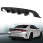 Solid Spare For 15-23 Dodge Charger SRT Factory Style Rear Diffuser Bumper Lip Lower Valance