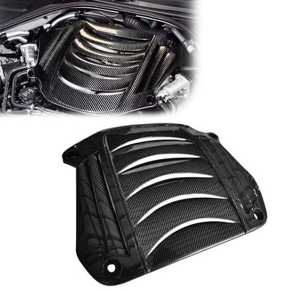 Fit 2009-2020 Nissan GT-R R35 GTR Real Carbon Fiber Shutters Engine Hood Cover