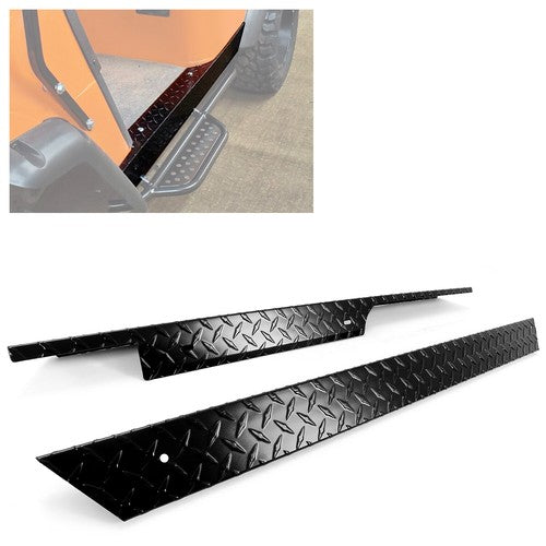 Solid Spare Aluminum Diamond Plate Rocker Panel Side Cover For EZGO TXT Golf Cart 1994-2013