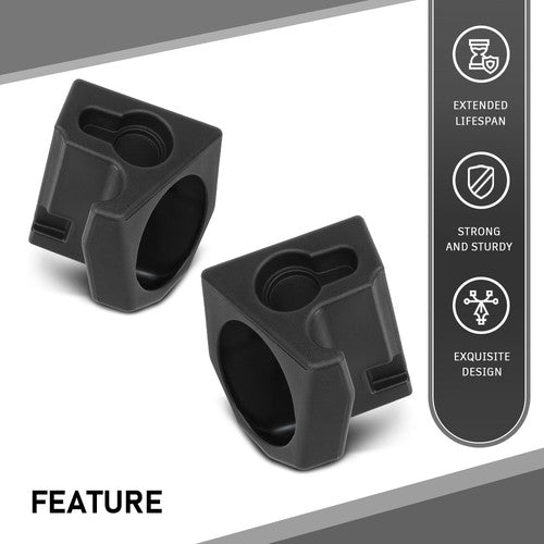 Solid Spare 2pcs Speaker Sound Wedges Black Fit For 1976-1995 Jeep Wrangler YJ CJ-7