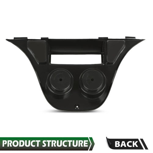 Solid Spare Fit For Yamaha Drive Dash Mounted Cup Holder Radio Adapter Black