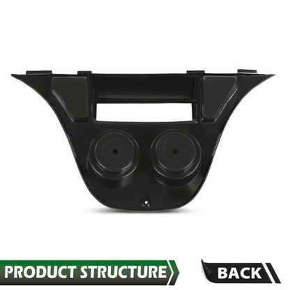 Solid Spare Fit For Yamaha Drive Dash Mounted Cup Holder Radio Adapter Black