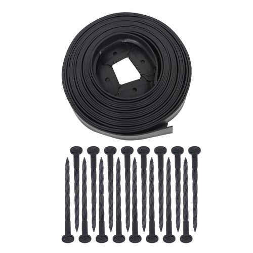 Solid Spare Lawn Border L-shaped Lawn Garden Edging Kit With Anchoring Spikes No Dig