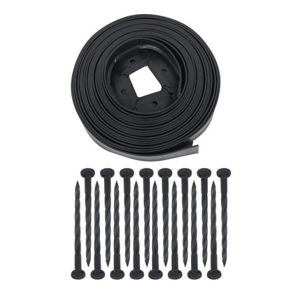 Solid Spare Lawn Border L-shaped Lawn Garden Edging Kit With Anchoring Spikes No Dig