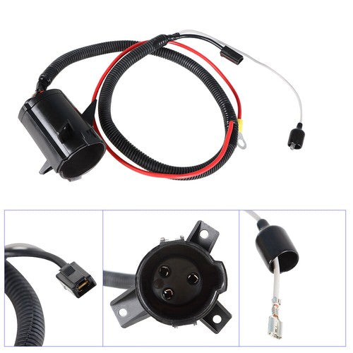 Solid Spare For Club Car Precedent Electric Carts 2004+ DC Charger Plug Receptacle 48V