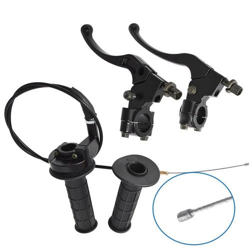 Solid Spare Handlebar Grip 7/8" Throttle Cable Clutch Brake Lever For Honda Baja Doodlebug