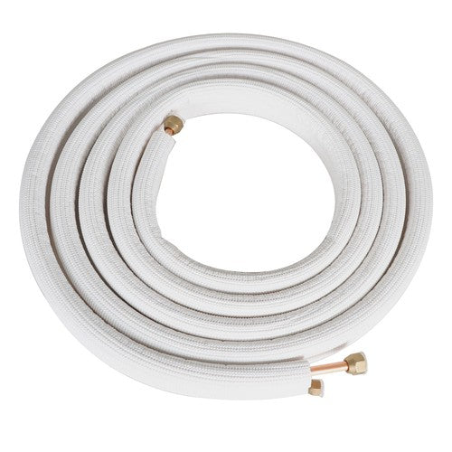 Solid Spare 1/4-3/8 Dia. 16 Feet Install Kit Air Conditioning Cooling Connection Pipe