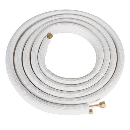 Solid Spare 1/4-3/8 Dia. 16 Feet Install Kit Air Conditioning Cooling Connection Pipe