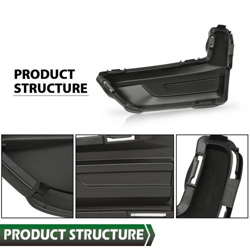 Solid Spare Fit For 17-20 Nissan Rogue Front Passenger & Driver Side Fog Light Cover