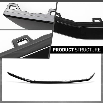 Solid Spare Fit For 2018-2020 Audi SQ5 Q5 Front Bumper Cover Molding Trim Impact Strip Black