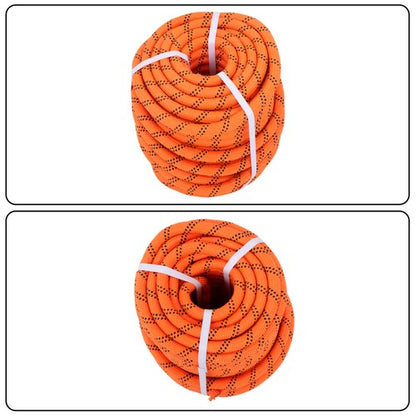 Solid Spare 3/4 in X120' 48 Stranded Braided Rope Breaking Strength 8626 Pounds Orange Black
