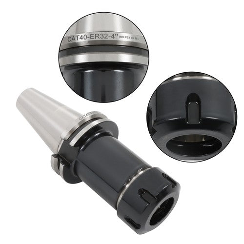 Solid Spare CAT40-ER32-4 Precision Collet Chuck Tool Holder CNC mill 3pcs