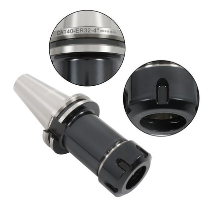 Solid Spare CAT40-ER32-4 Precision Collet Chuck Tool Holder CNC mill 3pcs