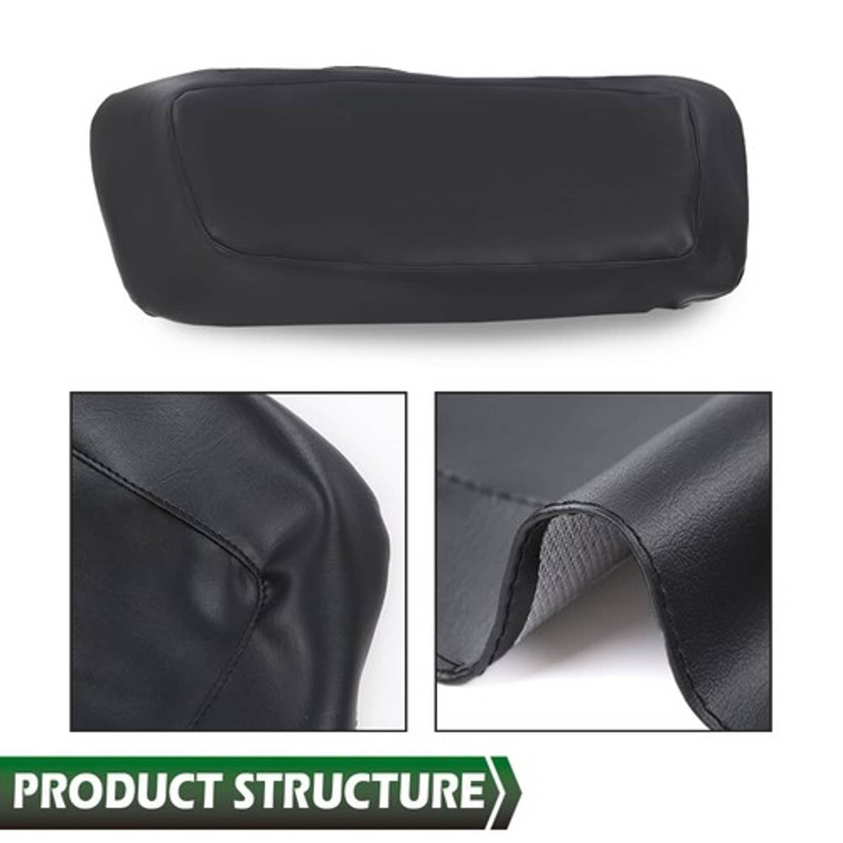 Solid Spare Fit For 2014-2023 Harley Touring FLH FLT Model Saddlebag Lid Cover Leather Black