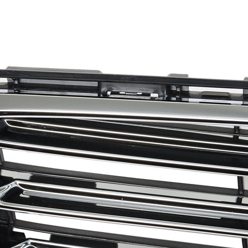 Solid Spare Front Bumper Upper Lower Grill Assembly Plastic Chrome For Ford Fusion 2017-2018