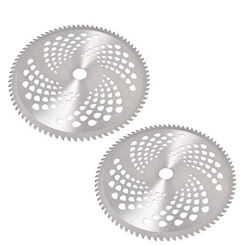 Solid Spare 2 Pack -10" x 80T Carbide Tip Brush Blades – for Cutter, Trimmer, Weed Eater
