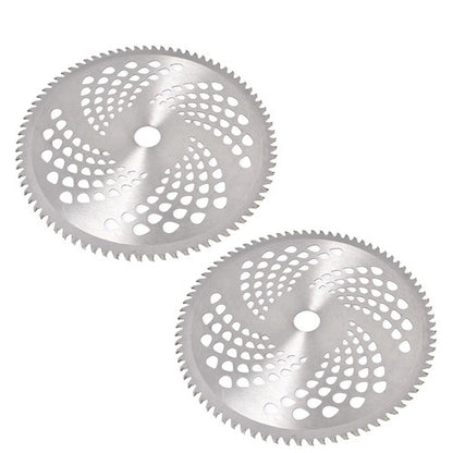 Solid Spare 2 Pack -10" x 80T Carbide Tip Brush Blades – for Cutter, Trimmer, Weed Eater