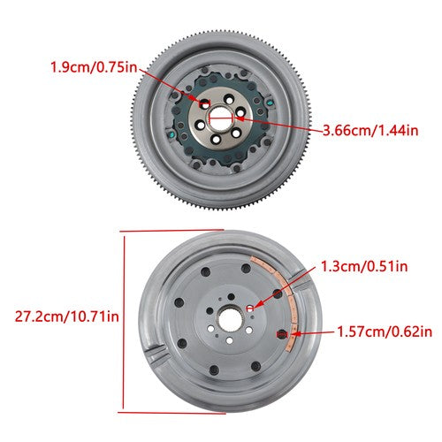 Solid Spare Dual Mass Flywheel For Volkswagen Jetta 2009-10 For Volkswagen Golf 2010-13 2.0L