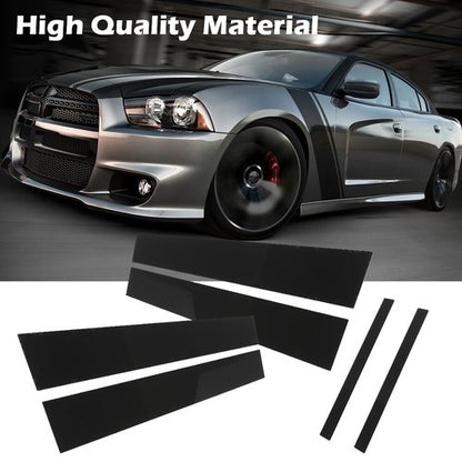 Solid Spare Fit For 11-21 Dodge Charger Door Cover Panel Trim Black Pillar Posts