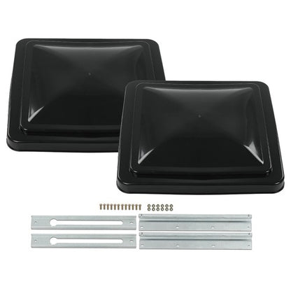 Solid Spare 2 pack 14"X14" Replacement RV Roof Vent Cover Black Camper (Trailer) Vent Cover