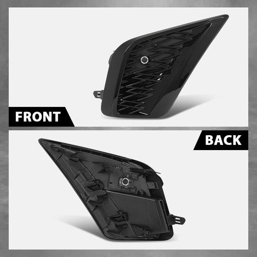 Solid Spare Fit For 18-21 Lexus NX300 F Sport Front Bumper Insert Fog Light Cover Left+Right