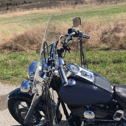 Solid Spare 26" Acrylic Windscreen Windshield For Harley Softail Deluxe Fat Boy FLS 2000-17