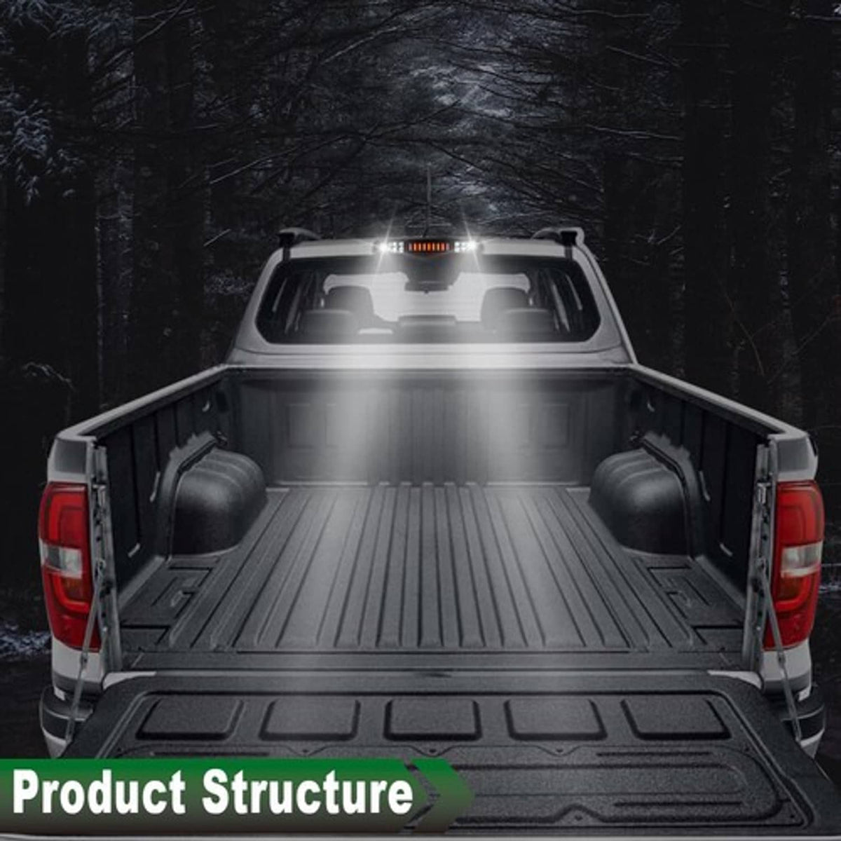 Solid Spare Smoke/Black LED 3rd Brake Tail Light Fit For 2009-2018 Dodge Ram 1500 2500 3500