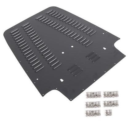 Solid Spare Front Vented Louver Hood Panel Aluminum For Jeep Wrangler TJ 1997-2002