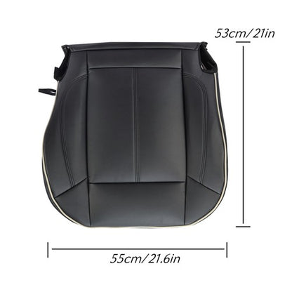 Solid Spare NEW Black Leather For Hummer H3 2006-2010 Driver&passenger Bottom Seat Cover